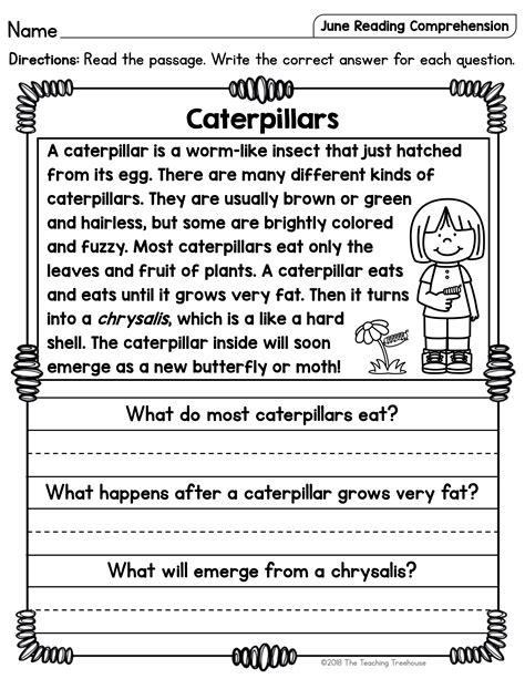 story with questions grade 1|1st Grade Reading Comprehension .